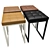 Versatile Worktable with Metal, Wood, and Leather Material 3D model small image 5