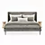 Stylish BoConcept Austin Bed 3D model small image 4