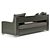 Sleek Philippe Hurel Elton II Sofa 3D model small image 2