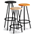 Sleek HOF Bar Stool: Modern Design 3D model small image 1