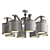 Aployt Ceiling Chandelier: Elegant and Modern 3D model small image 3