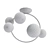 Modern IONA Octo Ceiling Light 3D model small image 2
