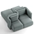 Sleek and Stylish: Saba Italia GALA 3D model small image 2