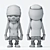 Inked Skeleton Figure 3D model small image 2
