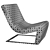 Sleek Erba One Armchair 3D model small image 7