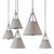 Sleek Nordic Pendant Light 3D model small image 4