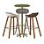 Modern Hay Table and Chair Set 3D model small image 1