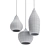 Industrial Concrete Pendant Light 3D model small image 2