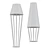 Sleek Steel Floor Lamp 3D model small image 2