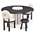 Emmanuelle Simon Raku Yaki Dining Set 3D model small image 1