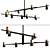 Modern Rotary Chandeliers & LED Luminaire 3D model small image 5