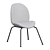 Luxury White Velvet Leisure Soft Chair 3D model small image 1