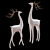 Elegant Deer Sculptures - 3D Max 2015 3D model small image 3