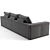 Luxurious Fendi Casa Montgomery Sofa 3D model small image 3