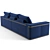 Luxurious Fendi Casa Montgomery Sofa 3D model small image 5