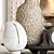 Handcrafted Pottery Decor Set 3D model small image 4