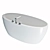 Luxury Freestanding Acrylic Bath 3D model small image 5