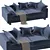 Andromeda Luxury Sofa 3D model small image 3
