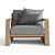 RH TROPEA Lounge Chair: Modern Comfort and Style 3D model small image 2