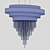 Iconic Guggenheim Chandelier: Architectural Elegance 3D model small image 3