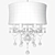 Luxury Silver Mist Crystal Chandelier 3D model small image 3