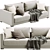 Bristol Poliform: Stylish & Compact Sofa 3D model small image 3