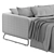 Stylish Milano Freddie Sofa Bed 3D model small image 4