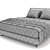 Elegant Spencer Minotti Bed 3D model small image 3