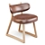 Pierre Augustin Rose: Polus 001 Oak Dining Chair 3D model small image 1