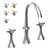 Stella 130 Three-Hole Washbasin Mixer 3D model small image 1