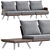 Luxury Outdoor Seating: Myyour SAMURAI Sofa 3D model small image 1