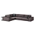 Italian Corner Sofa Argo: Stylish and Functional 3D model small image 3