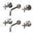 Stella 130 Concealed Basin Mixer 3D model small image 2