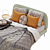 Modern Minimalist Bed and Side Table - IKEA Vadheim Burvik 3D model small image 5