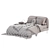 Modern Minimalist Bed and Side Table - IKEA Vadheim Burvik 3D model small image 6
