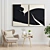 Elegant Frame Collection: Set of 2 Paintings, 5 Material Options 3D model small image 2