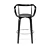 Apriori L Bar Stool: Elegant Design in Wood & Leather 3D model small image 2