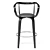 Apriori L Bar Stool: Elegant Design in Wood & Leather 3D model small image 7