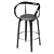 Apriori L Bar Stool: Elegant Design in Wood & Leather 3D model small image 11