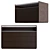 Sleek 5050 Molteni Nightstand 3D model small image 2