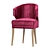 Elegant Ibis Dining Chair 3D model small image 1