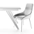 Modern Zoe Chair and Parma Table Set 3D model small image 5