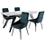 Modern Zoe Chair and Parma Table Set 3D model small image 6