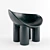 Elephant Chair: Modern Plastic Armchair with Unique Design 3D model small image 1