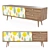 Scandinavian Chest of Drawers "Berber" | 2 Drawers, 2 Doors (579145) 3D model small image 3