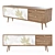 Scandinavian Chest of Drawers "Berber" | 2 Drawers, 2 Doors (579145) 3D model small image 5