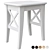 Ingolf Stool - Classic White Seating 3D model small image 3