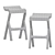 Umthi Bar Stool: Exquisite Craftsmanship 3D model small image 4