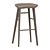 Sleek Kami Walnut Counter Stool 3D model small image 1