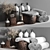 Luxury Turkish Cotton Towel Set 3D model small image 1